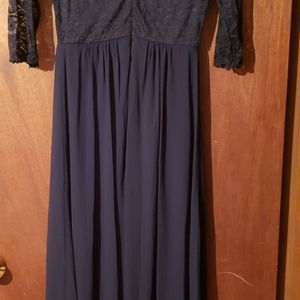 Navy blue bridesmaid dress